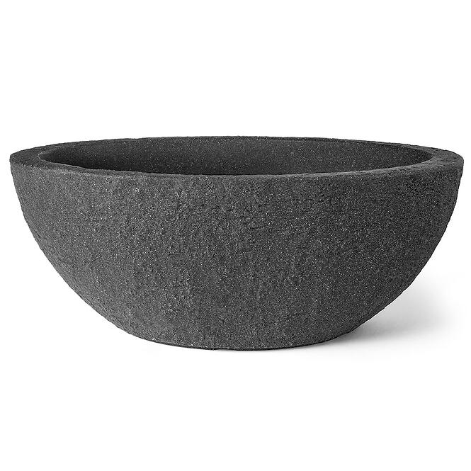 Kvetináč misa Stone antracit 60x34xh23 cm