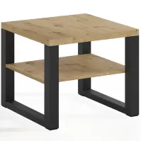 Konferenčný stolík Mona 600 + Półka Artisan/čierna