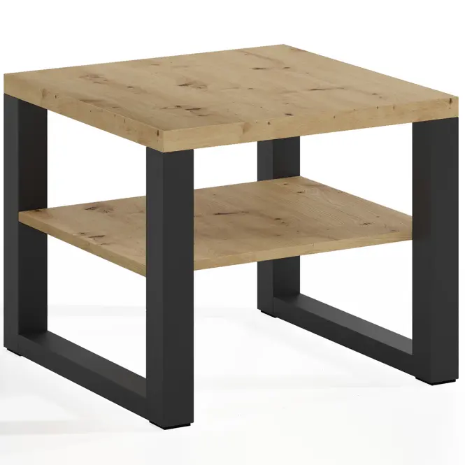 Konferenčný stolík Mona 600 + Półka Artisan/čierna