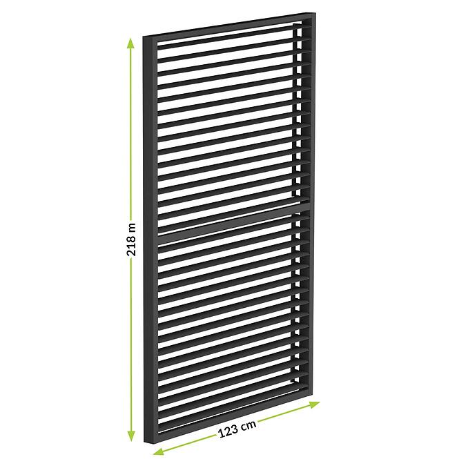 Hlinikový lamelový posuvný panel R Luxe 1.23x2.18 m
