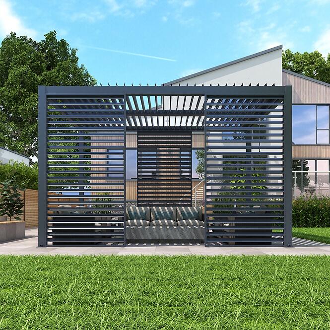 Hlinikový lamelový posuvný panel R Luxe 1.23x2.18 m