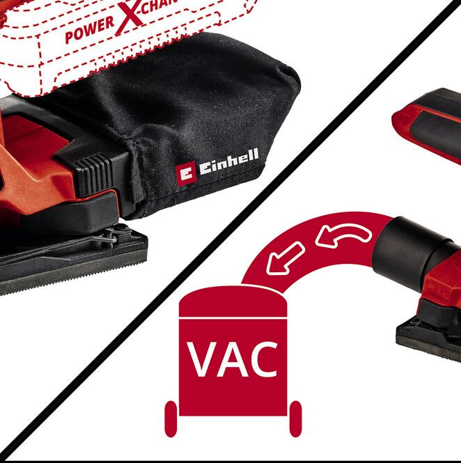 Einhell Vibračná brúska TC-OS 18/187 LI SOLO,4