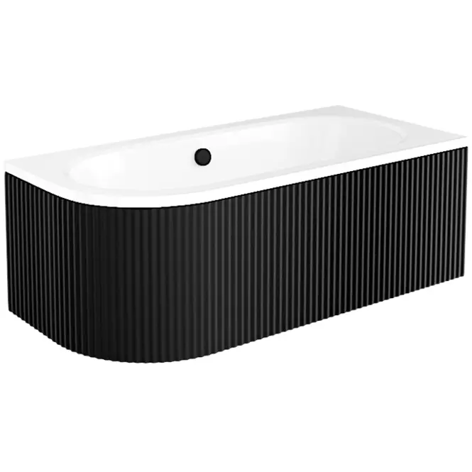 Obklad vane Avita Ryfle 180 L/P čierny mat