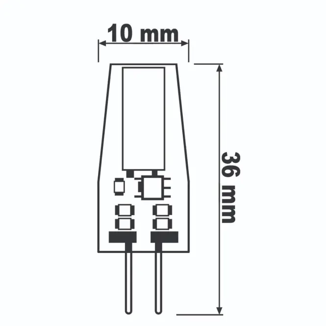 Kapsula LED 3W 4000K 840 G4 330lm COB 12V,4