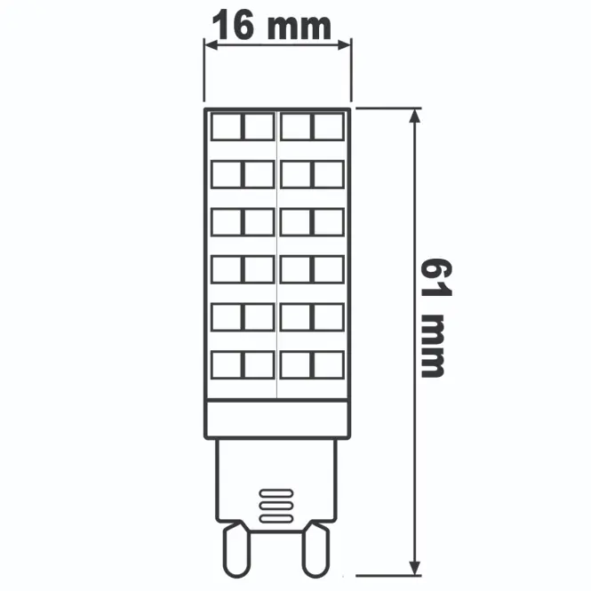 LED žiarovka 7W 3000K 830 G9 665lm 230V LUMILED,4