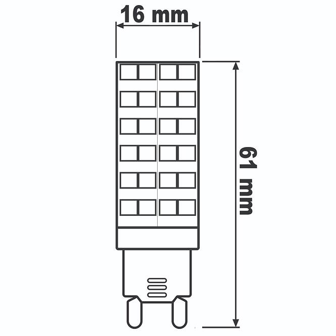 KAPSULA LED 7W 4000K 840 G9 665lm 230V LUMILED