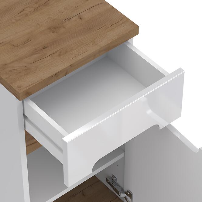 Kúpeľňová skrinka 35 OVO biela