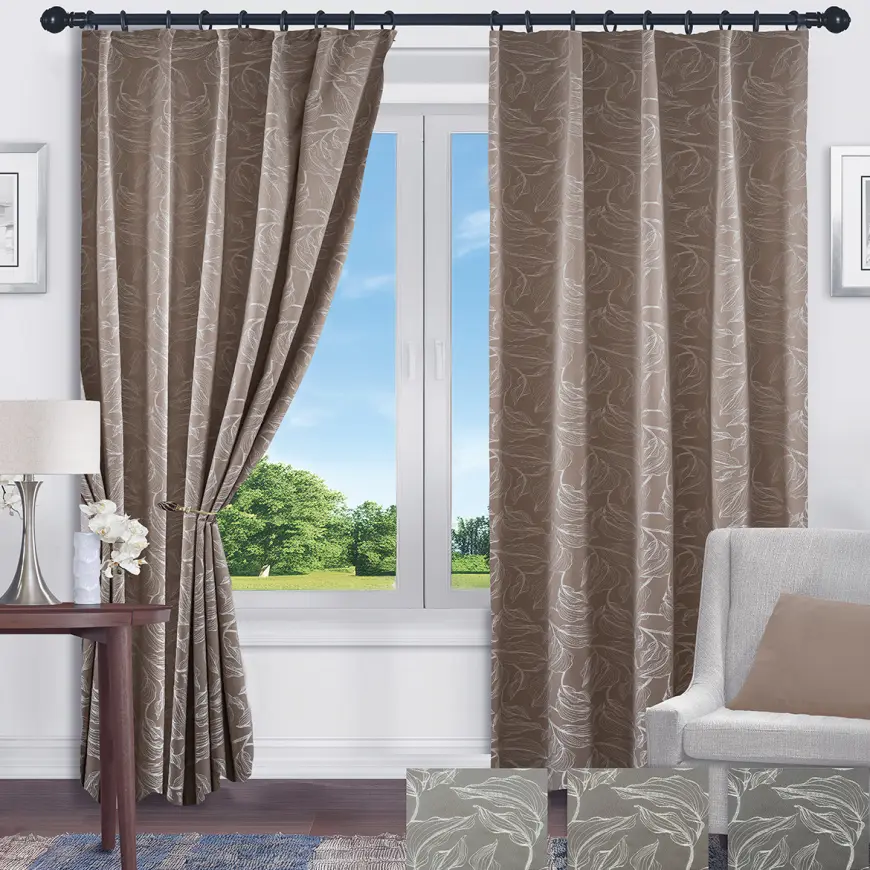 Záves na páske ANIKA HM24393/135x250/béžový