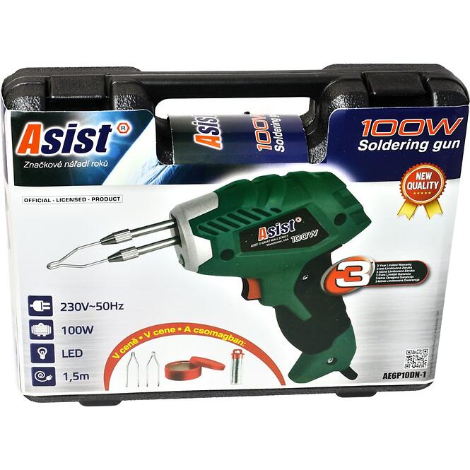 Asist Pájecí Pistole 100W v Kufru AE6P10DN-1