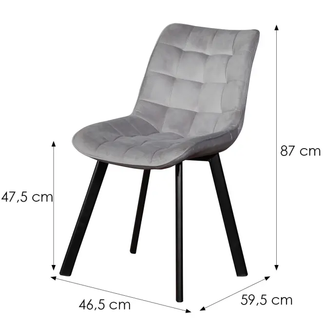 Stolička W174 sivá