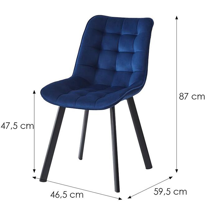 Stolička W174 Tmavomodrá