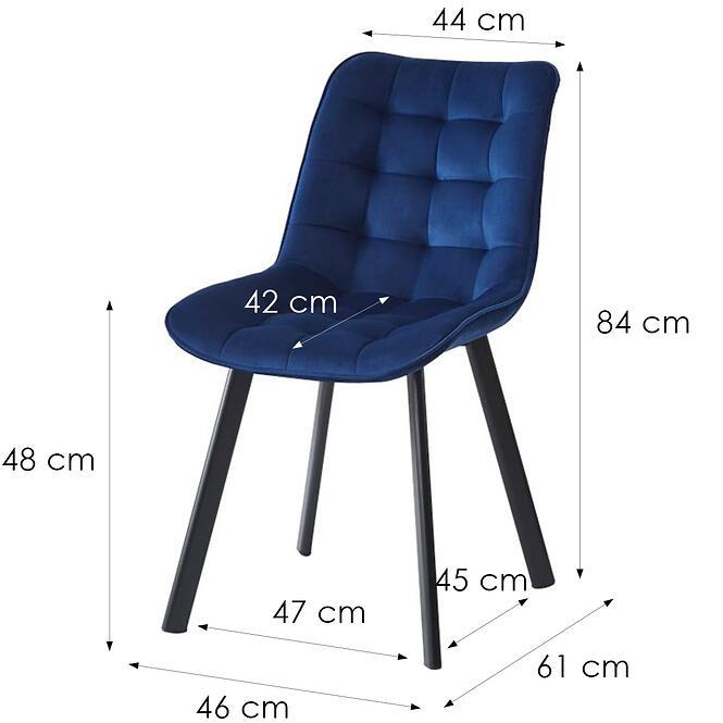 Stolička W174 Tmavomodrá,2