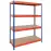 Skladový kovový regál 192x100x50 cm – 4 políc/300 kg