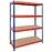 Skladový kovový regál 192x100x50 cm – 4 políc/300 kg