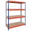 Skladový kovový regál 192x100x50 cm – 4 políc/300 kg