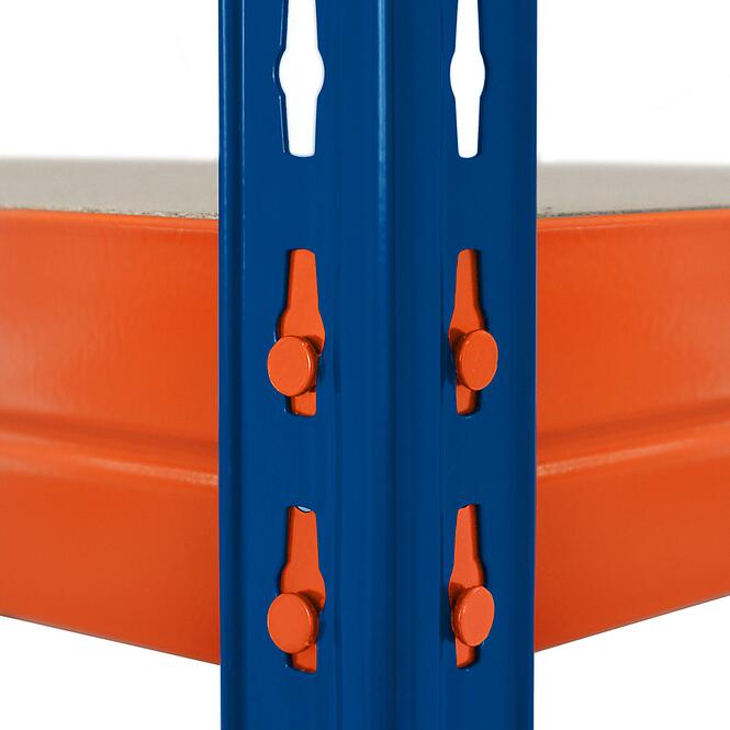 Skladový kovový regál 192x100x50 cm – 4 políc/300 kg