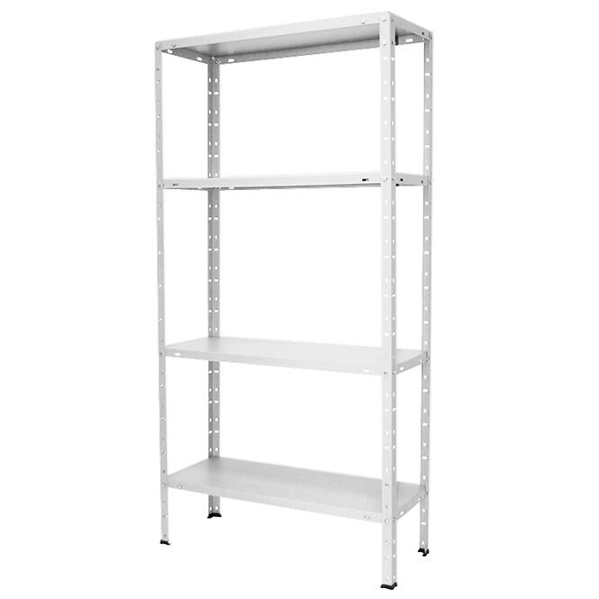Skladový kovový regál 147x75x30 cm – 4 políc/40 kg