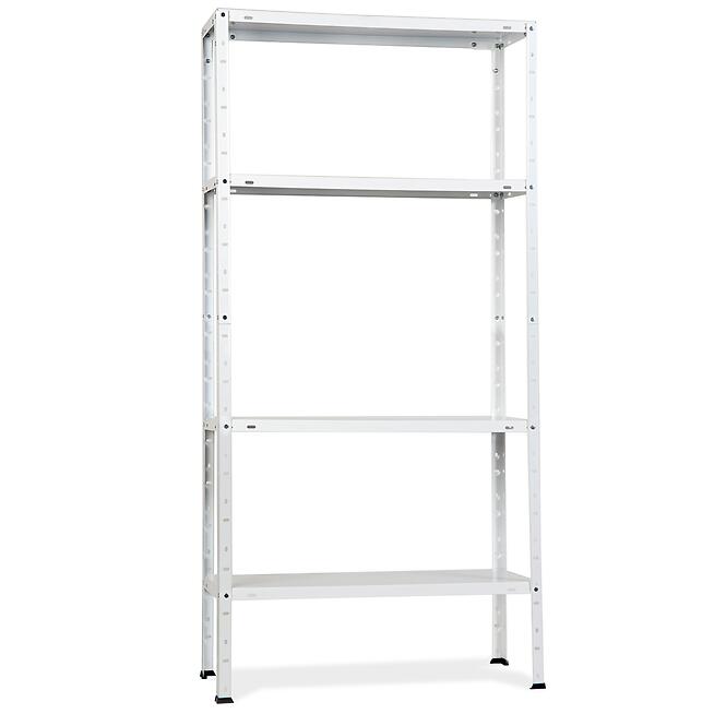Skladový kovový regál 147x75x30 cm – 4 políc/40 kg,2