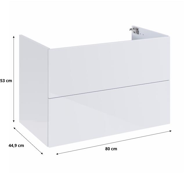 Skrinka Merkado 80 2S White