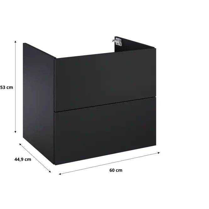 Skrinka Merkado 60 2S Black Matt