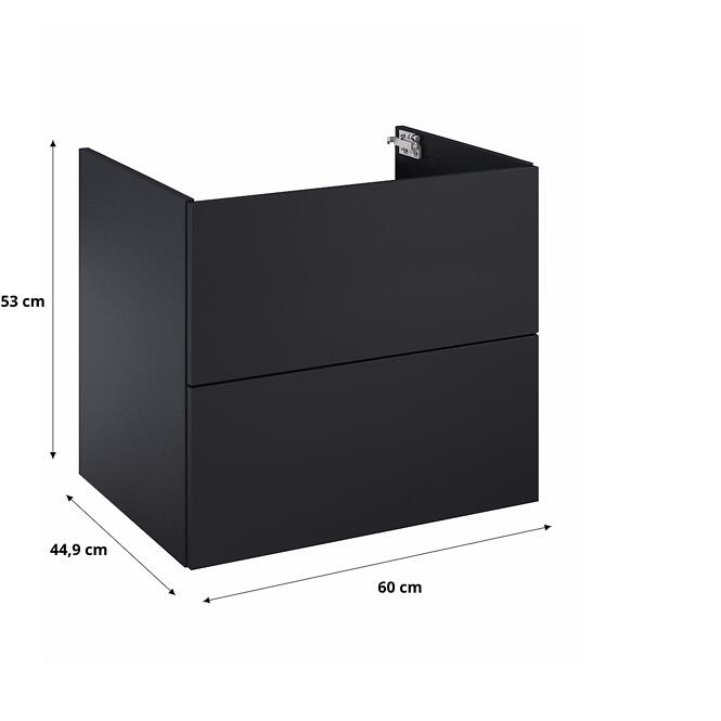 Skrinka Merkado 60 2S Black Matt
