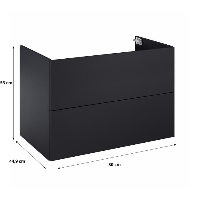 Skrinka Merkado 80 2S Black Matt