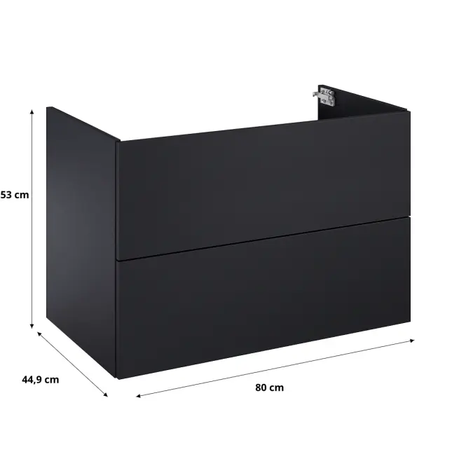 Skrinka Merkado 80 2S Black Matt,2