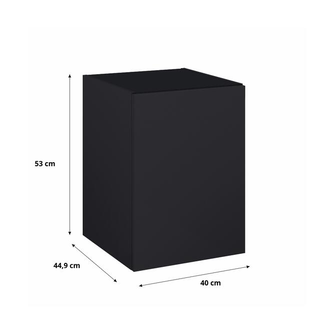 Komoda Merkado 40 1D Black Matt,2