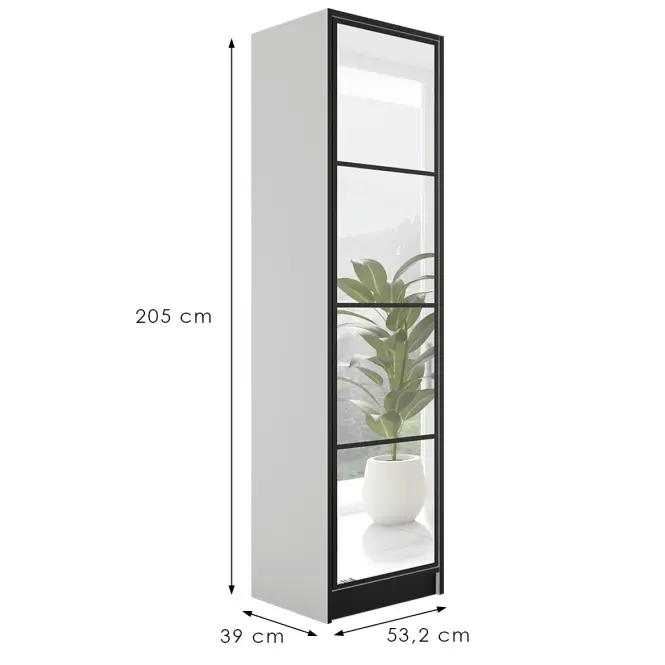 Skriňa Eden 1d 53 Biela 1