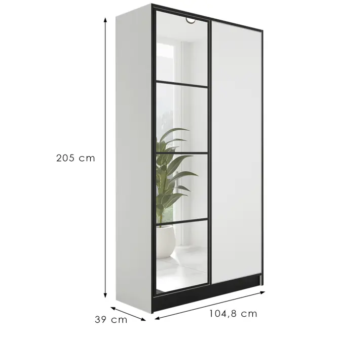 Skriňa Eden 2d 107 Biela 1