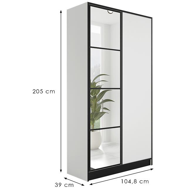 Skriňa Eden 2d 107 Biela 1,2