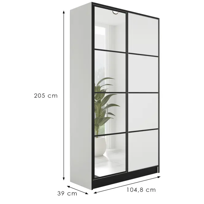 Skriňa Eden 2d 107 Biela 2