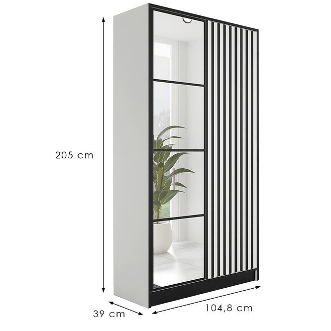 Skriňa Eden 2d 107 Biela 3