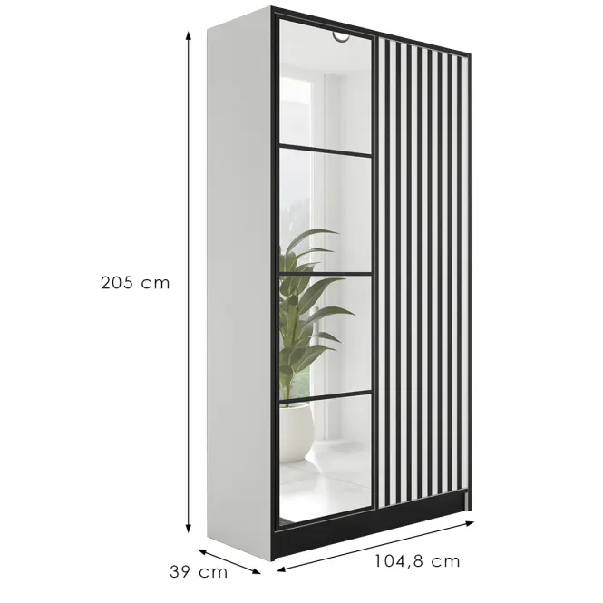 Skriňa Eden 2d 107 Biela 3,2