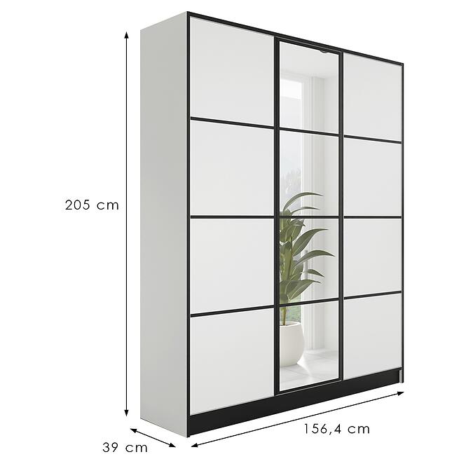 Skriňa Eden 3d 157 Biela 2