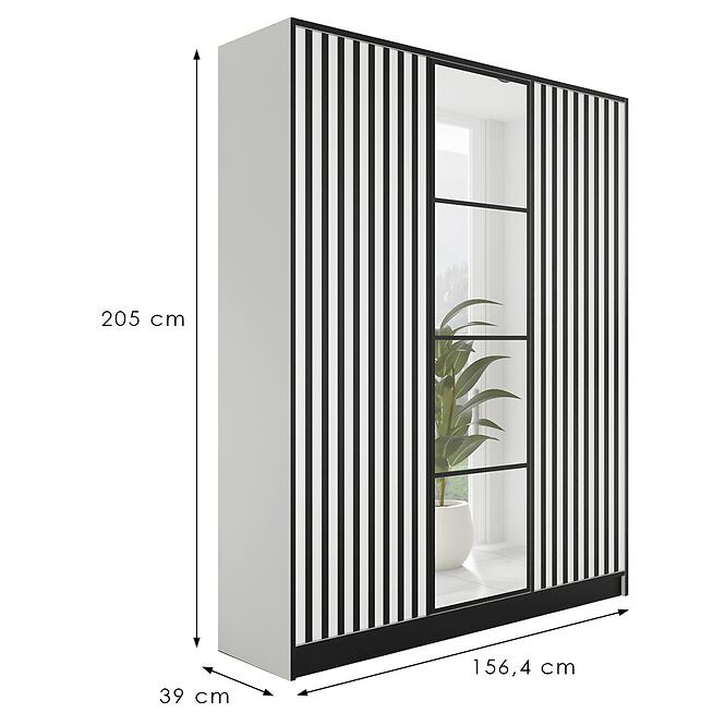 Skriňa Eden 3d 157 Biela 3