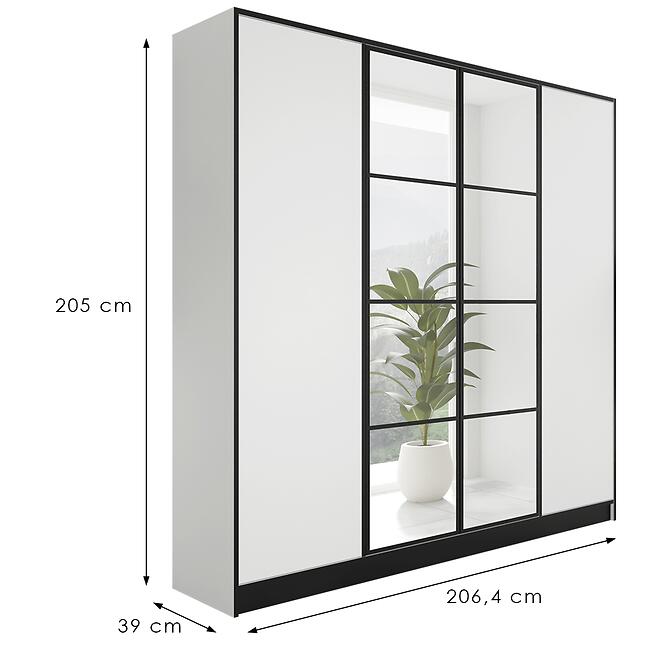 Skriňa Eden 4d 207 Biela 1