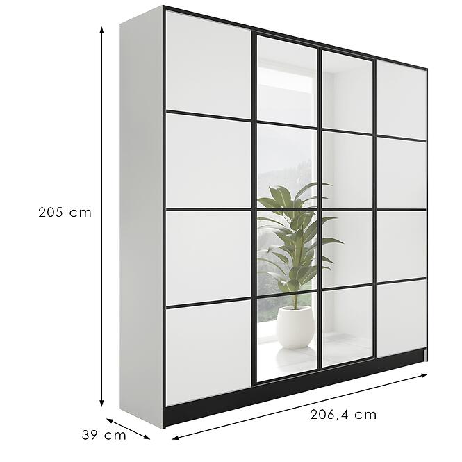 Skriňa Eden 4d 207 Biela 2