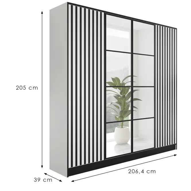 Skriňa Eden 4d 207 Biela 3