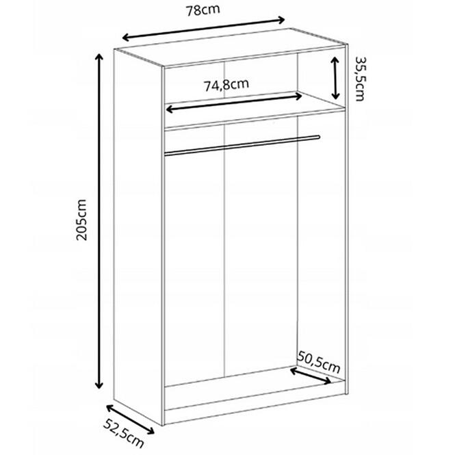 Skriňa Gold 2d Biela/Biela,4
