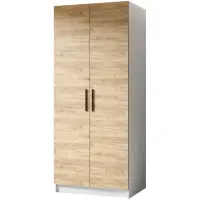 Skriňa Gold 2d Biela/Dub Craft Zlatý