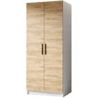 Skriňa Gold 78 cm – biela/dub craft zlatý, dvojdverová