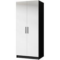 Skriňa Gold 2d Čierna/Biela