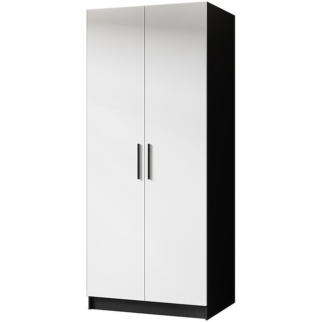 Skriňa Gold 2d Čierna/Biela