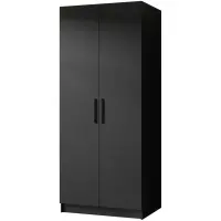 Skriňa Gold 2d Čierna/Čierna