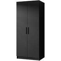 Skriňa Gold 2d Čierna/Čierna