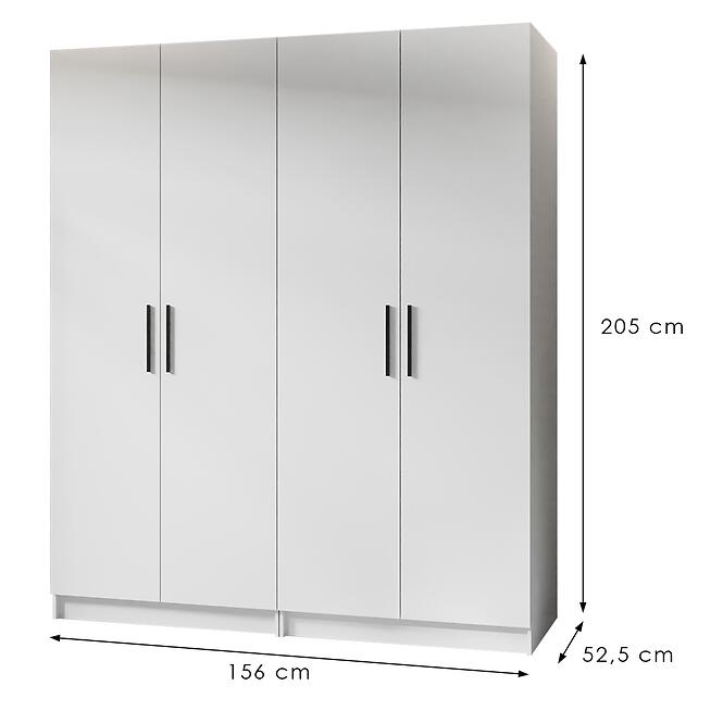 Skriňa X2 Gold 2d Biela/Biela