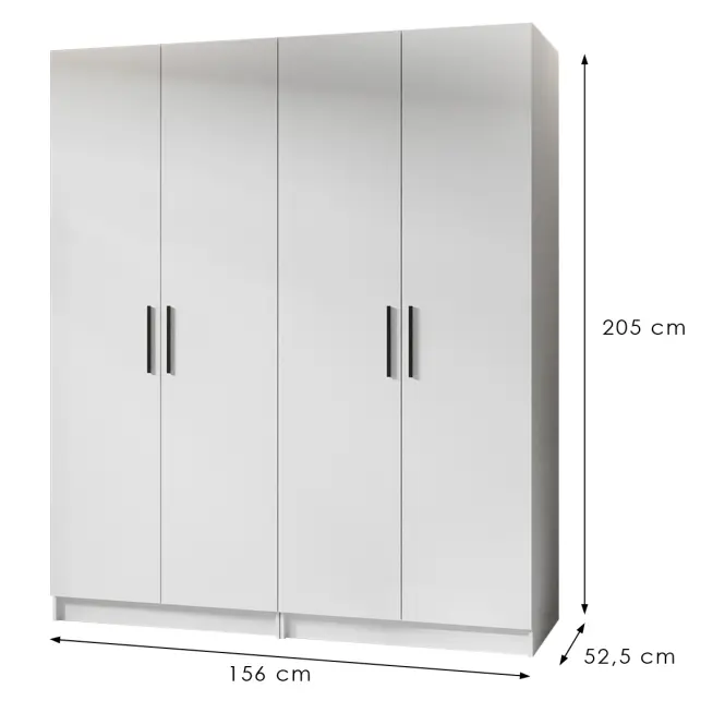 Skriňa X2 Gold 2d Biela/Biela,2