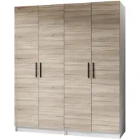 Skriňa X2 Gold 2d Biela/Dub Sonoma