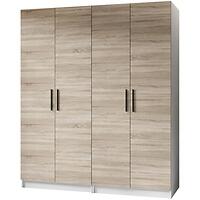 Skriňa X2 Gold 2d Biela/Dub Sonoma
